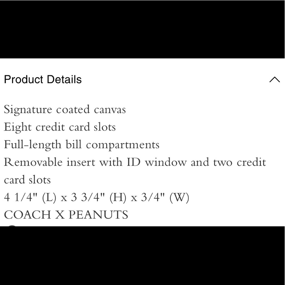 SOLD ❌ Coach x Peanuts 3 in 1 Wallet in Signature Canvas with Snoopy Print - Picture 3 of 3
